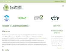 Tablet Screenshot of elementsustainability.co.uk